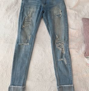 Maternity distressed jeans used PinkBlush size 28